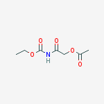 Carbamic acid, [(acetyloxy)acetyl]-, ethyl ester molecular structure