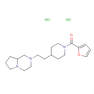 Piperidine,1-(2-furanylcarbonyl)-4-[2-(hexahydropyrrolo[1,2-a]pyrazin-2(1H)-yl)ethyl]-, dihydrochloride molecular structure