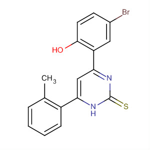 2(1H)-Pyrimidinethione,4-(5-bromo-2-hydroxyphenyl)-6-(2-methylphenyl)- molecular structure