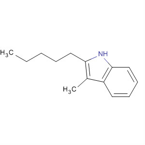 1H-Indole, 3-methyl-2-pentyl- molecular structure