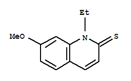 2(1H)-Quinolinethione,  1-ethyl-7-methoxy- molecular structure
