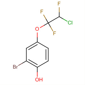 Phenol, 2-bromo-4-(2-chloro-1,1,2-trifluoroethoxy)- molecular structure