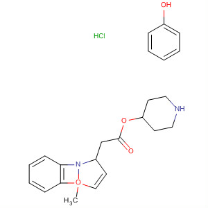 1,2-Benzisoxazole-3-acetic acid, a-phenoxy-, 1-methyl-4-piperidinylester, monohydrochloride