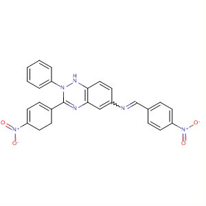 1,2,4-Benzotriazin-6-amine,2,3-dihydro-3-(4-nitrophenyl)-N-[(4-nitrophenyl)methylene]-2-phenyl- molecular structure