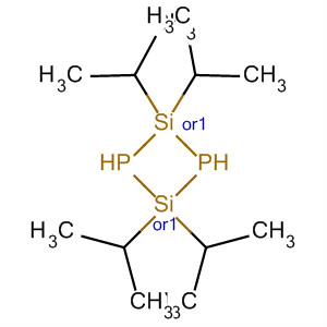 1,3-Diphospha-2,4-disilacyclobutane, 2,2,4,4-tetrakis(1-methylethyl)-,cis- molecular structure