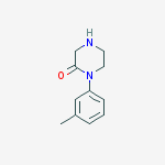 1-(3-METHYLPHENYL)PIPERAZIN-2-ONE