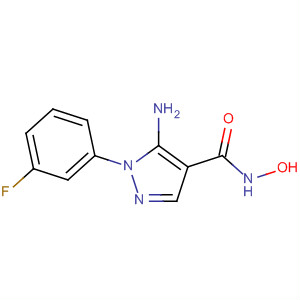 1H-Pyrazole-4-carboxamide, 5-amino-1-(3-fluorophenyl)-N-hydroxy-