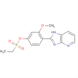 Ethanesulfonic acid, 4-(1H-imidazo[4,5-b]pyridin-2-yl)-3-methoxyphenylester molecular structure