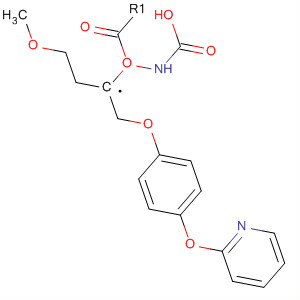 Carbamic acid, [2-[4-(2-pyridinyloxy)phenoxy]ethyl]-, 2-methoxyethylester molecular structure
