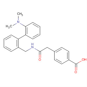 Benzoic acid,4-[2-[[[2-(dimethylamino)phenyl]phenylmethyl]amino]-2-oxoethyl]- molecular structure