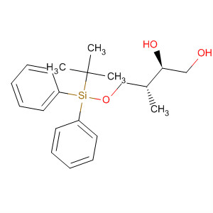 1,2-Butanediol, 4-[[(1,1-dimethylethyl)diphenylsilyl]oxy]-3-methyl-,(2R,3R)- molecular structure