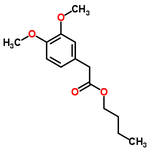 BUTYL 2-(3,4-DIMETHOXYPHENYL)ACETATE molecular structure