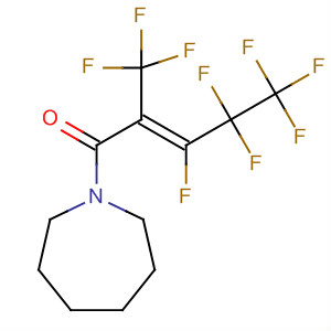1H-Azepine,1-[3,4,4,5,5,5-hexafluoro-1-oxo-2-(trifluoromethyl)-2-pentenyl]hexahydro-, (E)- molecular structure