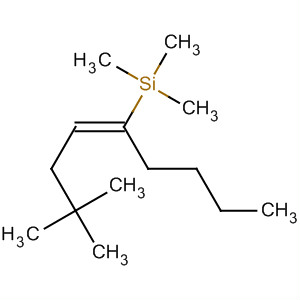 Silane, (1-butyl-4,4-dimethyl-1-pentenyl)trimethyl-, (E)- molecular structure