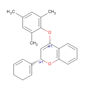 2H-1-Benzopyran, 3,4-dihydro-2-phenyl-4-(2,4,6-trimethylphenoxy)-,cis-