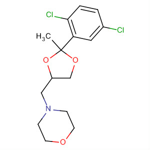 Morpholine,4-[[2-(2,5-dichlorophenyl)-2-methyl-1,3-dioxolan-4-yl]methyl]- molecular structure