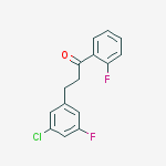 3-(3-CHLORO-5-FLUOROPHENYL)-2-FLUOROPROPIOPHENONE molecular structure