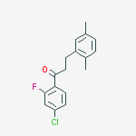 4-CHLORO-3-(2,5-DIMETHYLPHENYL)-2-FLUOROPROPIOPHENONE molecular structure