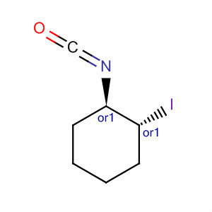 Cyclohexane, 1-iodo-2-isocyanato-, trans- molecular structure