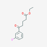 ETHYL 5-(3-IODOPHENYL)-5-OXOVALERATE molecular structure
