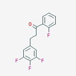 2-FLUORO-3-(3,4,5-TRIFLUOROPHENYL)PROPIOPHENONE molecular structure