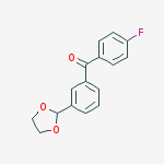 3-(1,3-DIOXOLAN-2-YL)-4-FLUOROBENZOPHENONE