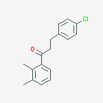 3-(4-CHLOROPHENYL)-2,3-DIMETHYLPROPIOPHENONE molecular structure