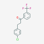 3-(4-CHLOROPHENYL)-3-TRIFLUOROMETHYLPROPIOPHENONE molecular structure