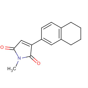 1H-Pyrrole-2,5-dione, 1-methyl-3-(5,6,7,8-tetrahydro-2-naphthalenyl)- molecular structure