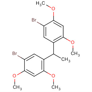 Benzene, 1,1'-ethylidenebis[5-bromo-2,4-dimethoxy- molecular structure