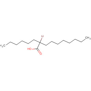 Decanoic acid, 2-hexyl-, lithium salt molecular structure