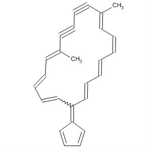 1,3,5,7,13,15,17-Cyclononadecaheptaene-9,11-diyne,19-(2,4-cyclopentadien-1-ylidene)-8,13-dimethyl-, (E,E,Z,Z,E,E,E)-