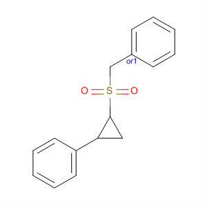 Benzene, [[(2-phenylcyclopropyl)sulfonyl]methyl]-, cis- molecular structure