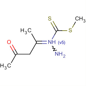 Hydrazinecarbodithioic acid, (1-methyl-3-oxobutylidene)-, methyl ester molecular structure