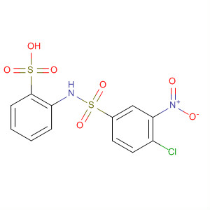Benzenesulfonic acid, 2-[[(4-chloro-3-nitrophenyl)sulfonyl]amino]- molecular structure