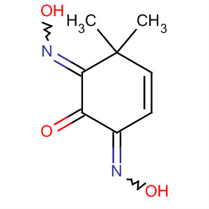 4-Cyclohexene-1,2,3-trione, 6,6-dimethyl-, 1,3-dioxime molecular structure