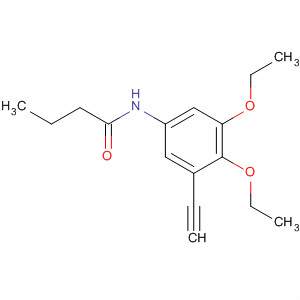 Butanamide, N-(3,4-diethoxy-5-ethynylphenyl)- molecular structure