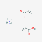 2-Propenoic acid, polymer with ammonium 2-propenoate molecular structure