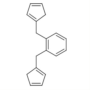 Benzene, 1,2-bis(cyclopentadienylmethyl)- molecular structure
