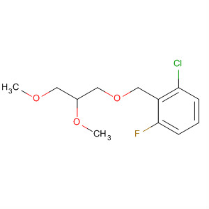 Benzene, 1-chloro-2-[(2,3-dimethoxypropoxy)methyl]-3-fluoro- molecular structure
