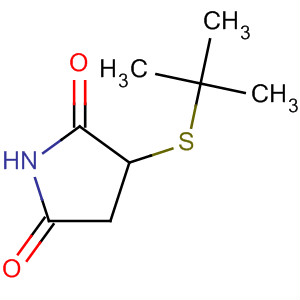 2,5-Pyrrolidinedione, 3-[(1,1-dimethylethyl)thio]- molecular structure