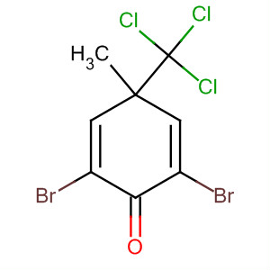 2,5-Cyclohexadien-1-one, 2,6-dibromo-4-methyl-4-(trichloromethyl)- molecular structure