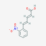 (2E,4E)-5-(2-nitrophenyl)penta-2,4-dienoic acid molecular structure