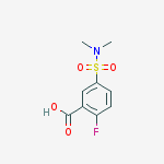 5-(N,N-diMethylsulfaMoyl)-2-fluorobenzoic acid molecular structure