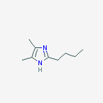 1H-Imidazole,  2-butyl-4,5-dimethyl- molecular structure