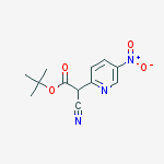 tert-butyl 2-cyano-2-(5-nitropyridin-2-yl)acetate