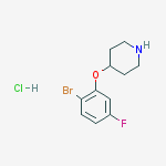 4-(2-BROMO-5-FLUOROPHENOXY)PIPERIDINE HCL,97%