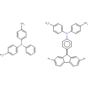 Benzenamine,4,4'-(2,7-dibromo-9H-fluoren-9-ylidene)bis[N,N-bis(4-methylphenyl)- molecular structure