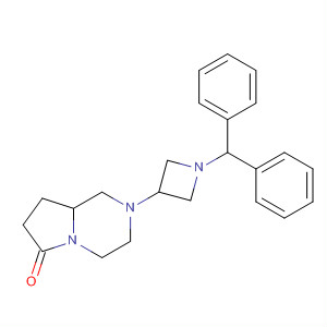 Pyrrolo[1,2-a]pyrazin-6(2H)-one,2-[1-(diphenylmethyl)-3-azetidinyl]hexahydro- molecular structure