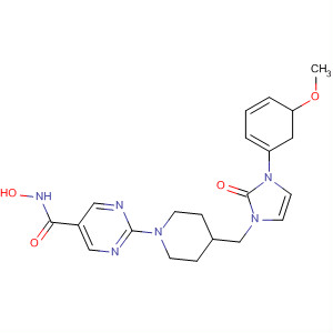 5-Pyrimidinecarboxamide,2-[4-[[2,3-dihydro-3-(3-methoxyphenyl)-2-oxo-1H-imidazol-1-yl]methyl]-1-piperidinyl]-N-hydroxy-